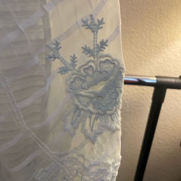 Very light blue Lucky Brand blouse. - Picture 3 of 8